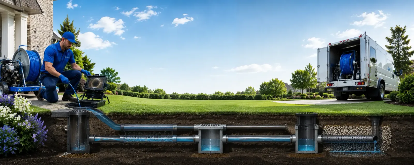 Outdoor drain cleaning information for East Weymouth, MA